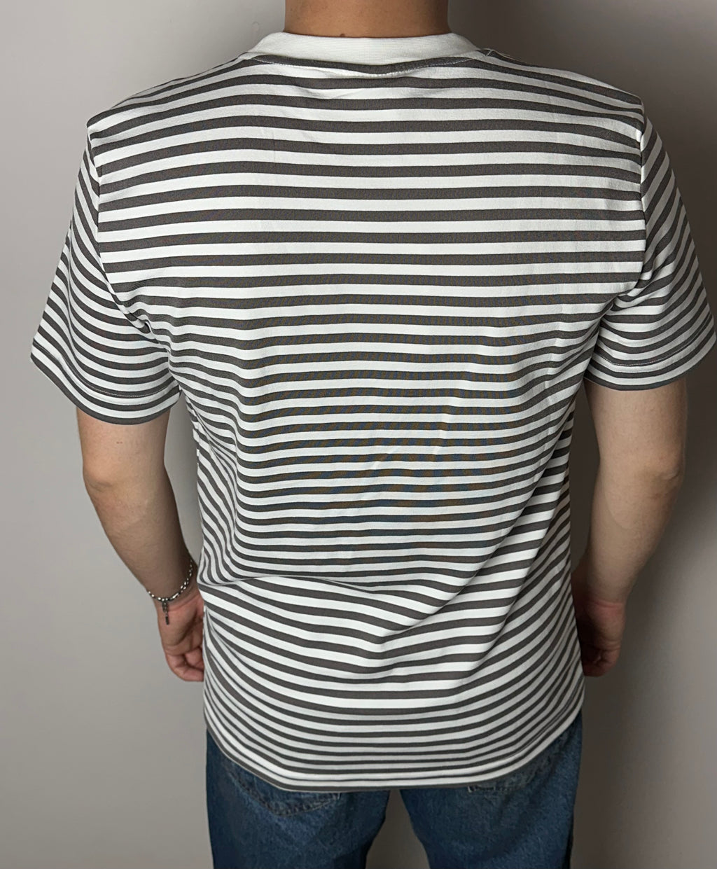 Çizgili Oversize Erkek T-Shirt