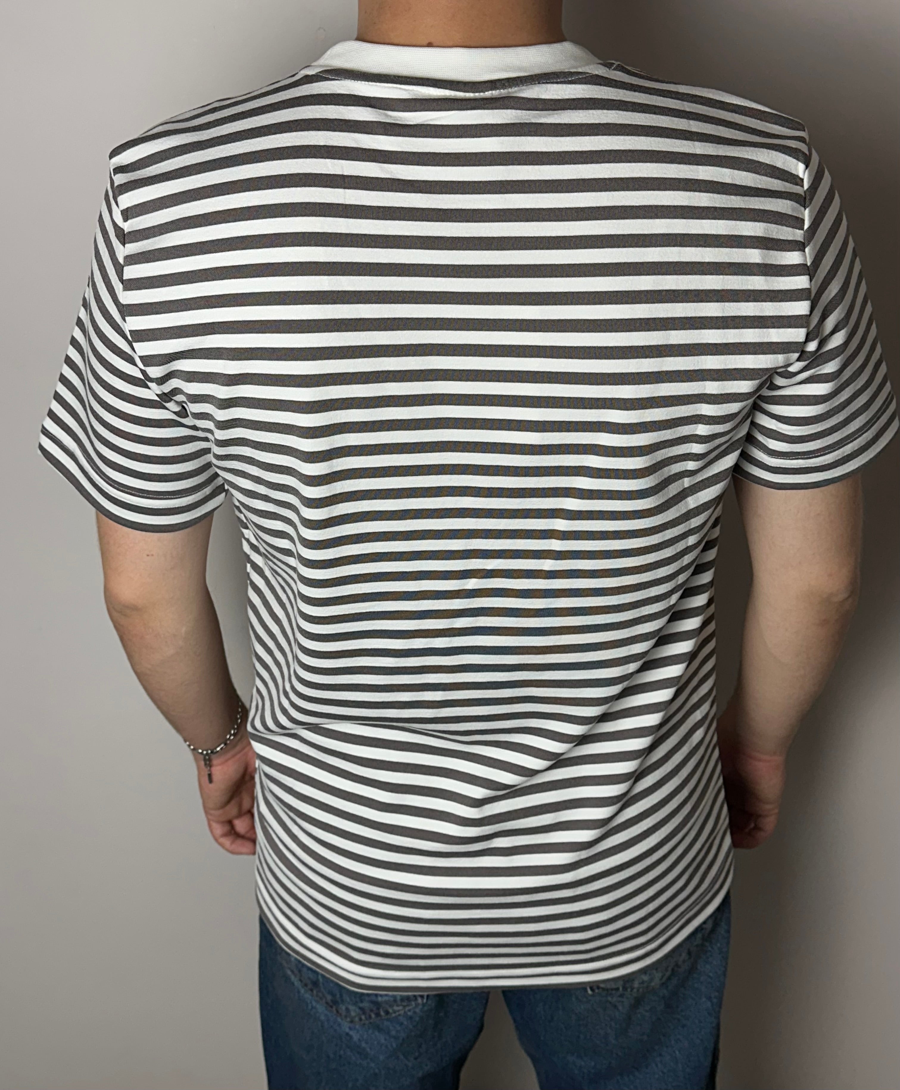 Çizgili Oversize Erkek T-Shirt