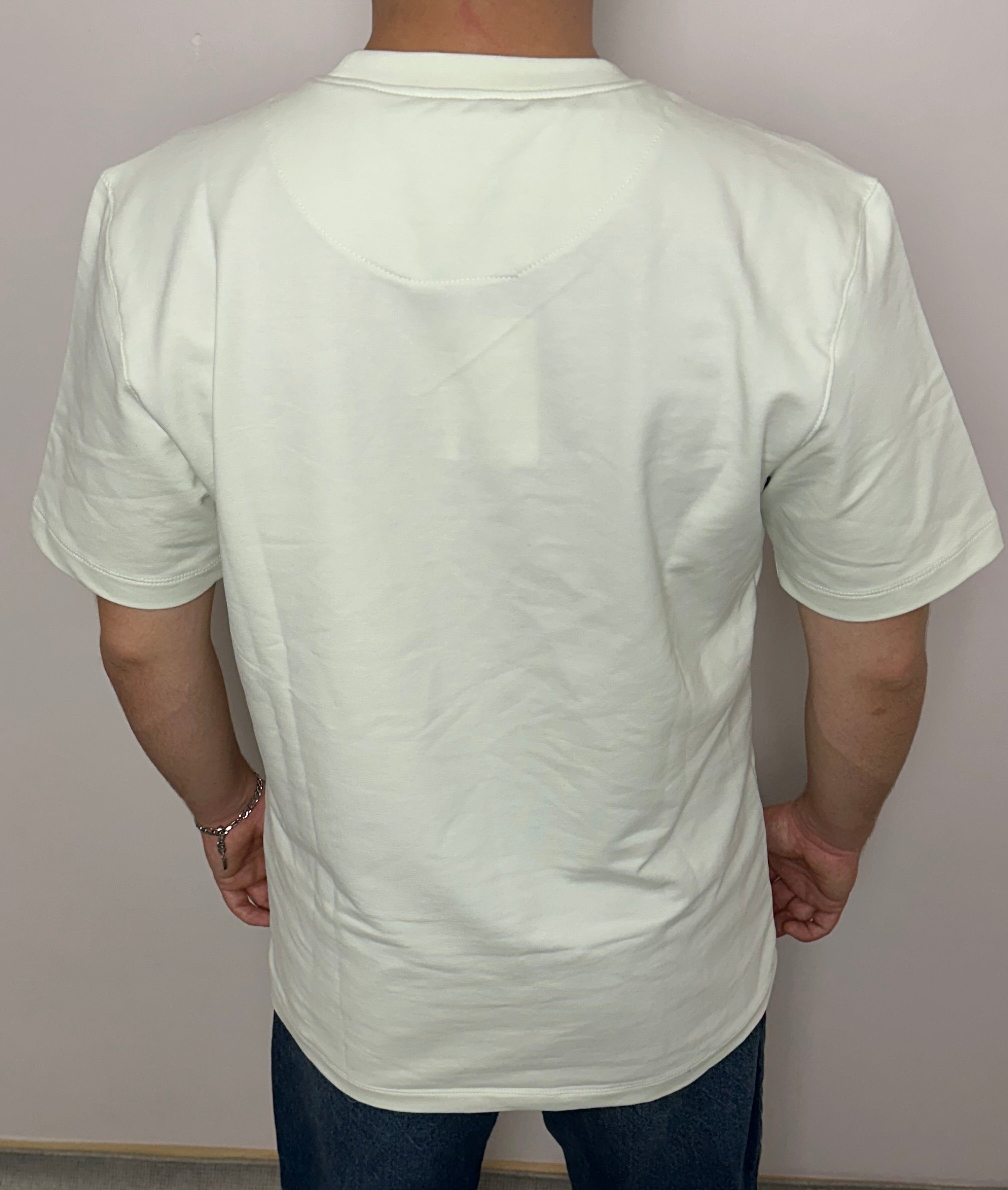 Kırık Beyaz Basic T-Shirt
