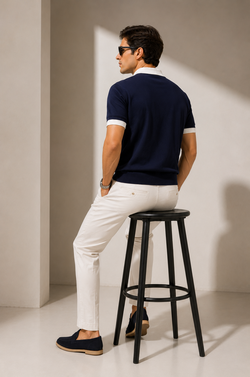 Erkek Polo Yaka Triko Premium Kumaş Old Money