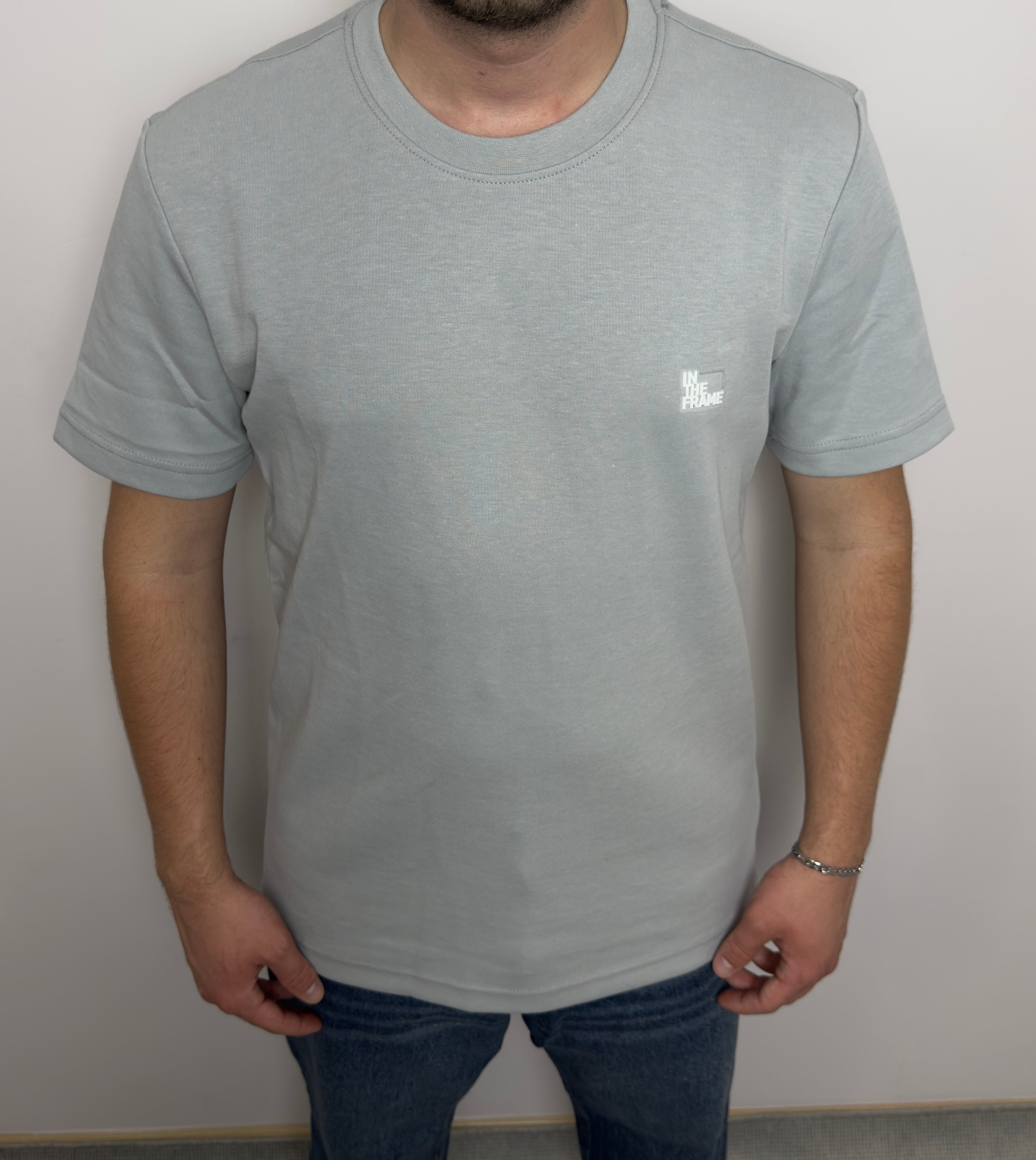 In The Frame Açık Gri Erkek T-Shirt