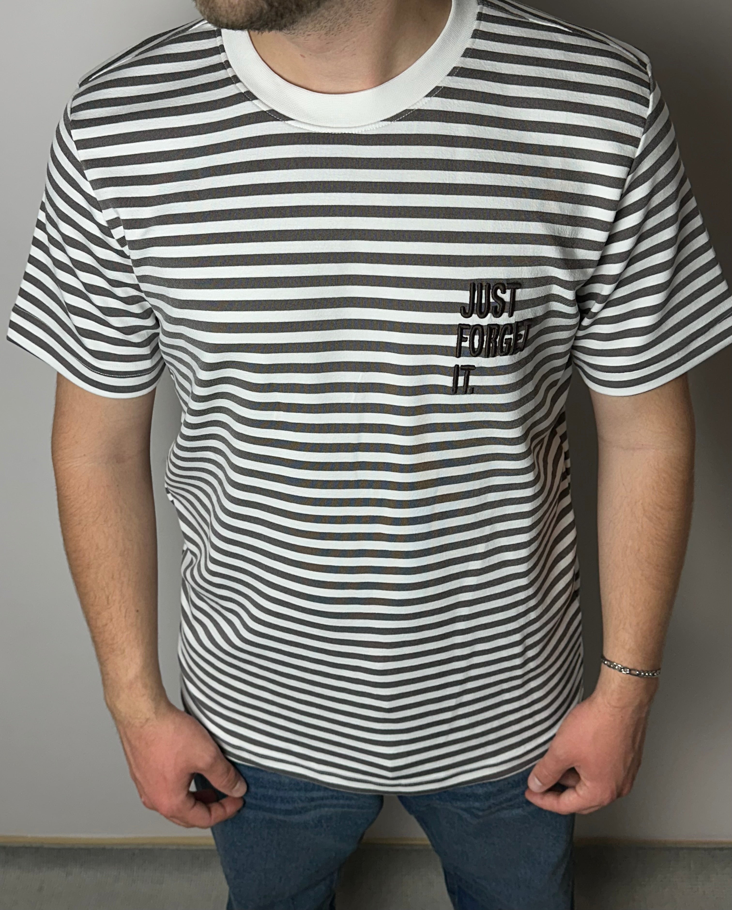 Çizgili Oversize Erkek T-Shirt