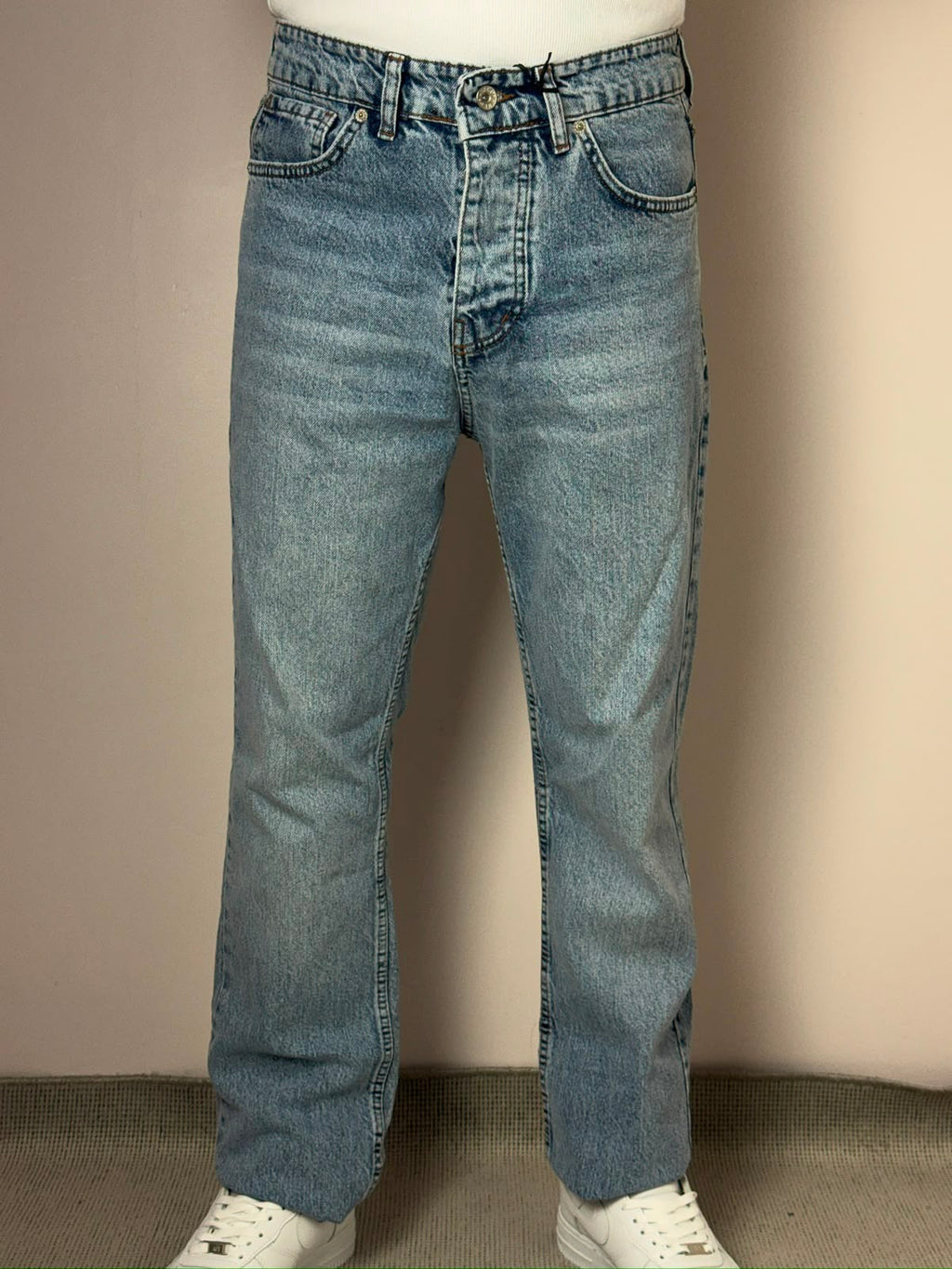 Buz Mavi Regular Kalıp Jean