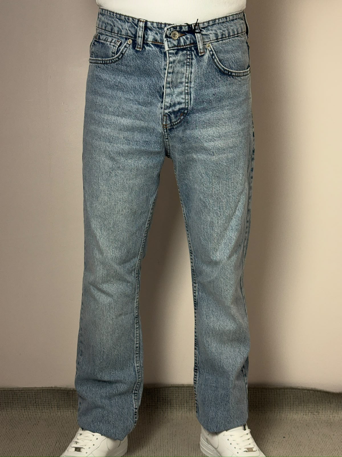 Buz Mavi Regular Kalıp Jean
