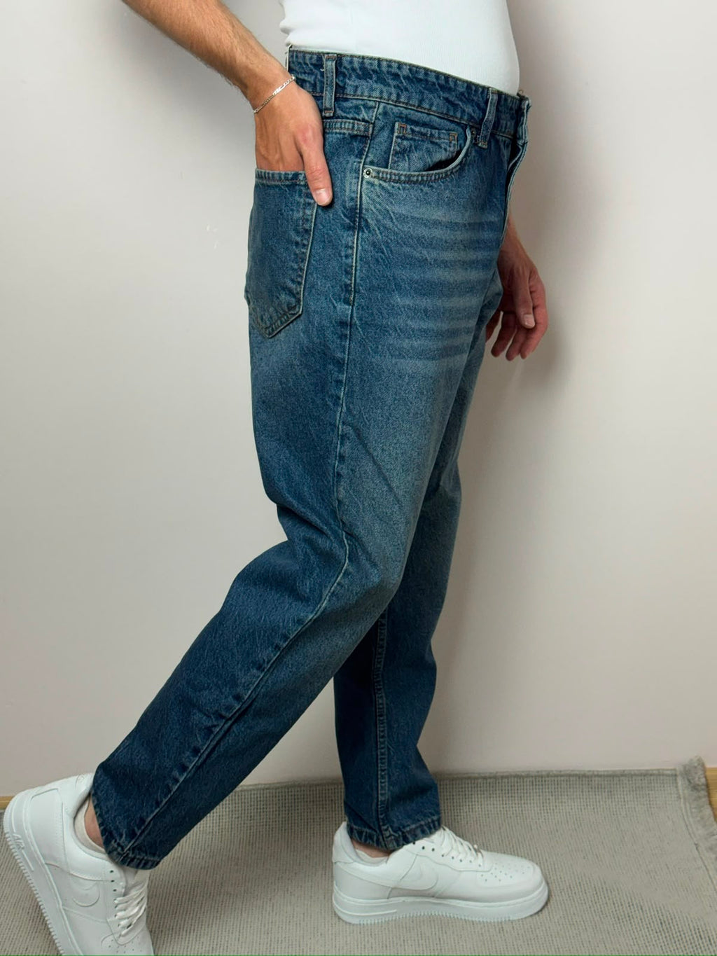 Lacivert Regular Kalıp Jean