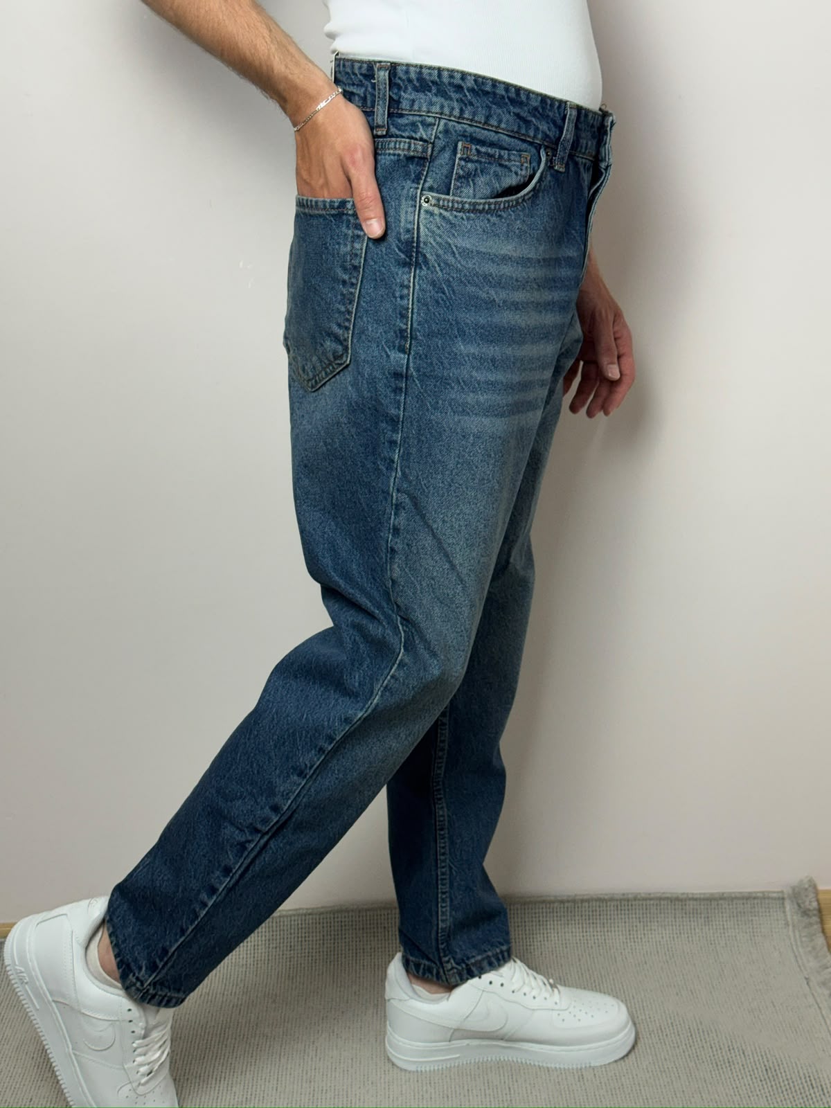 Lacivert Regular Kalıp Jean