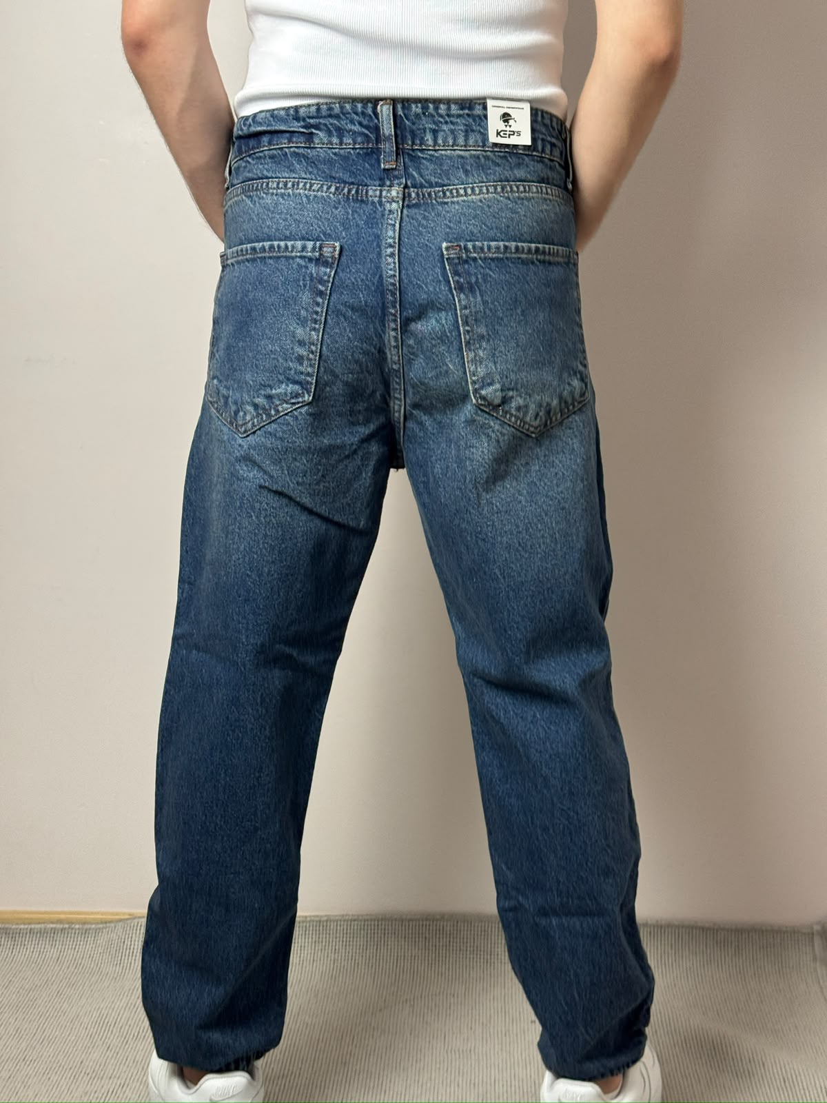 Lacivert Regular Kalıp Jean