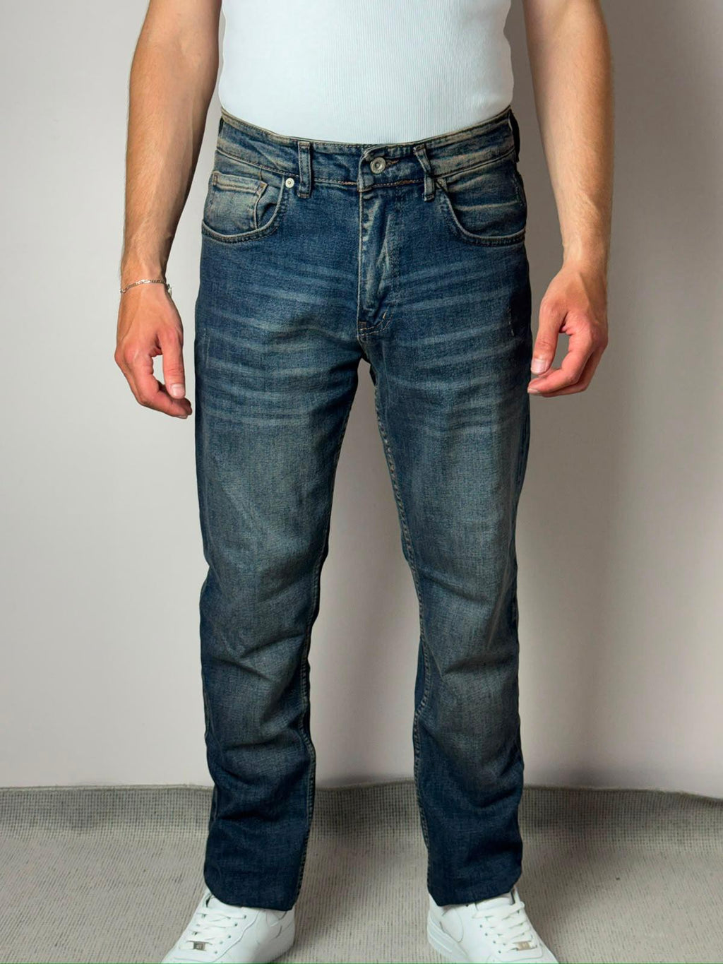 Lacivert Regular Fit Jean