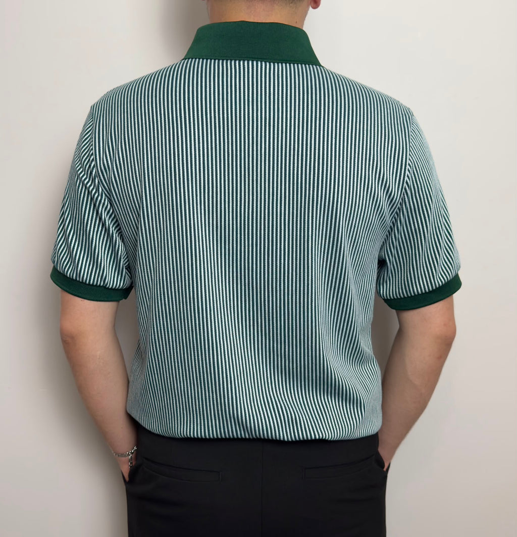 Erkek Çizgili Polo Yaka Tişört Premium Old Money Stil