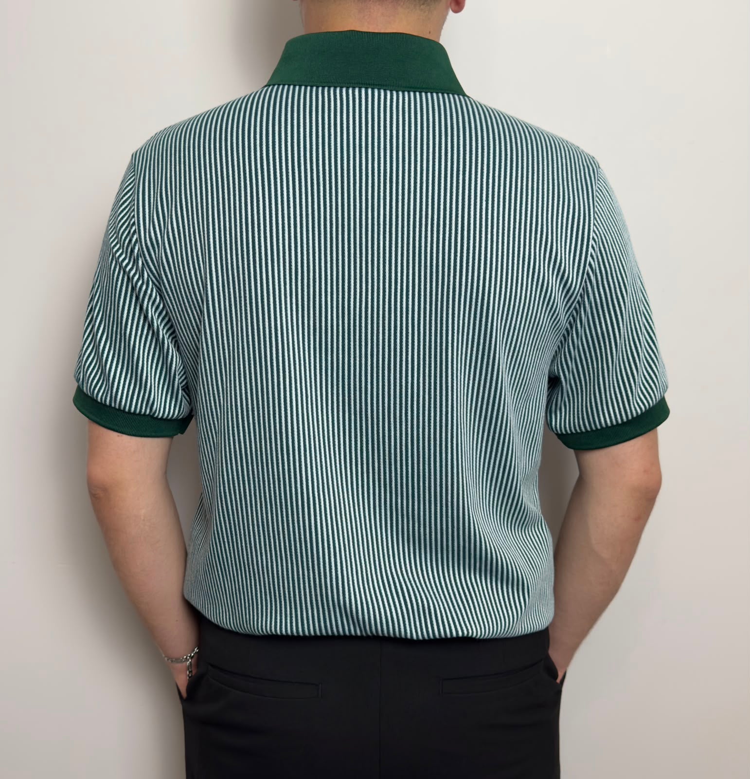 Erkek Çizgili Polo Yaka Tişört Premium Old Money Stil