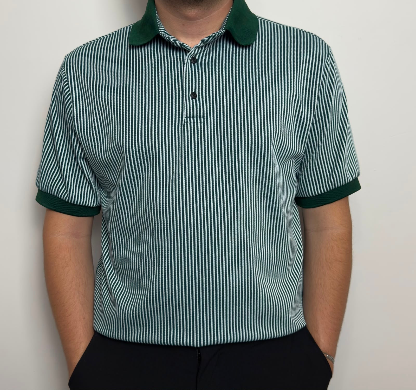Erkek Çizgili Polo Yaka Tişört Premium Old Money Stil