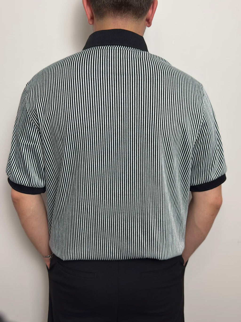 Erkek Çizgili Polo Yaka Tişört Premium Old Money Stil