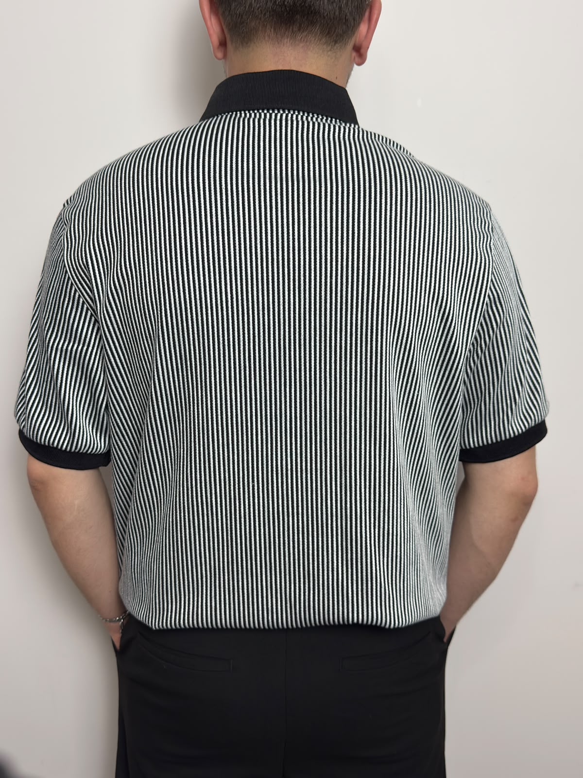 Erkek Çizgili Polo Yaka Tişört Premium Old Money Stil