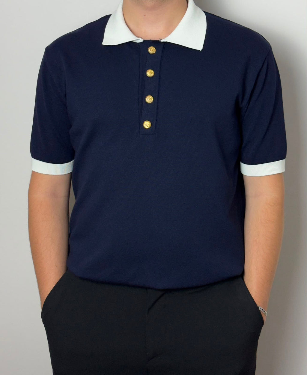 Erkek Polo Yaka Triko Premium Kumaş Old Money